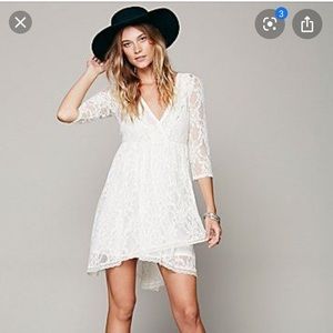 Free people “Forever Yours” lace dress Sz 6